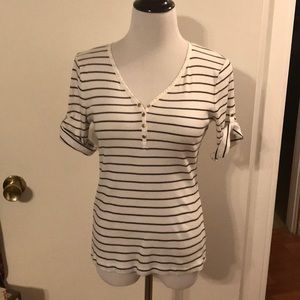 Ralph Lauren ribbed Henley style shirt